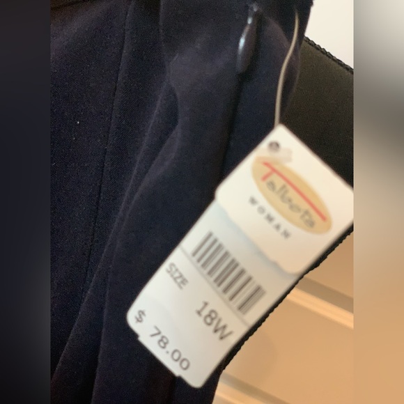 Talbots new with tags, 18W navy blue dress pants - Picture 6 of 6